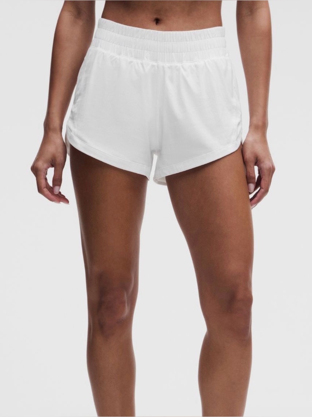 lululemon athletica track that shorts 3 inch White High-Rise Athletic Shorts